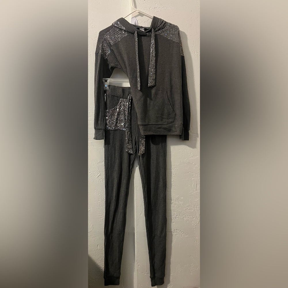 Venus Waffle Knit Sequin Set